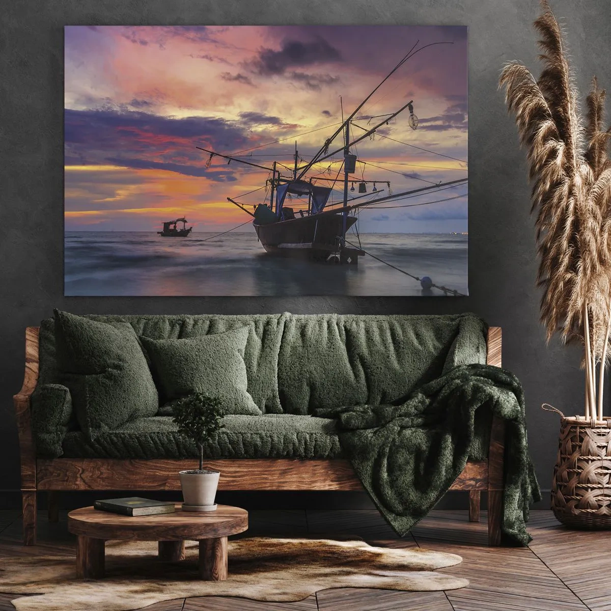 Obraz na plátně - Exotický večer - 70x50 cm