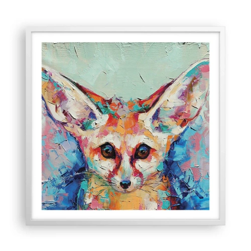 Plakát v bílém rámu - Jste na mě připraveni? - 60x60 cm