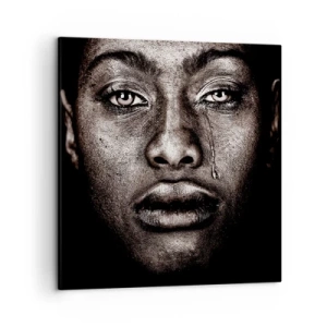 Obraz na plátně - Jedna slza - 50x50 cm