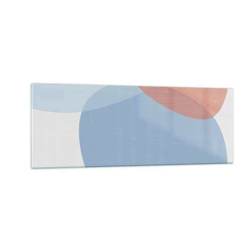Obraz na skle - Pastelové vztahy - 140x50 cm