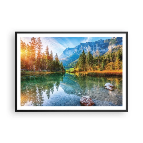 Plakát v černém rámu - Něžnost podzimu - 100x70 cm