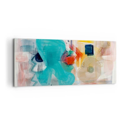 Obraz na plátně - Barevná hra - 100x40 cm