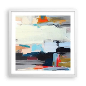 Plakát v bílém rámu - Nějaký způsob? - 50x50 cm