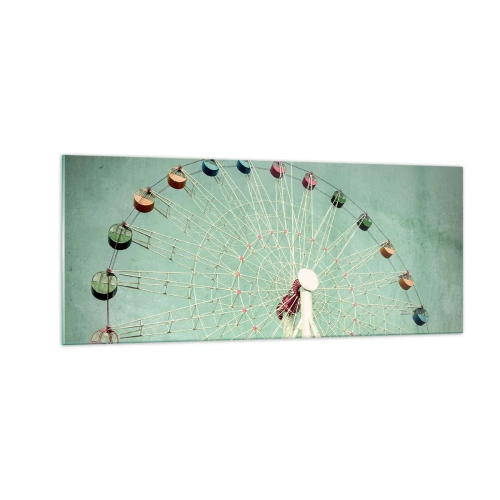 Obraz na skle - Zveme vás k zábavě - 100x40 cm