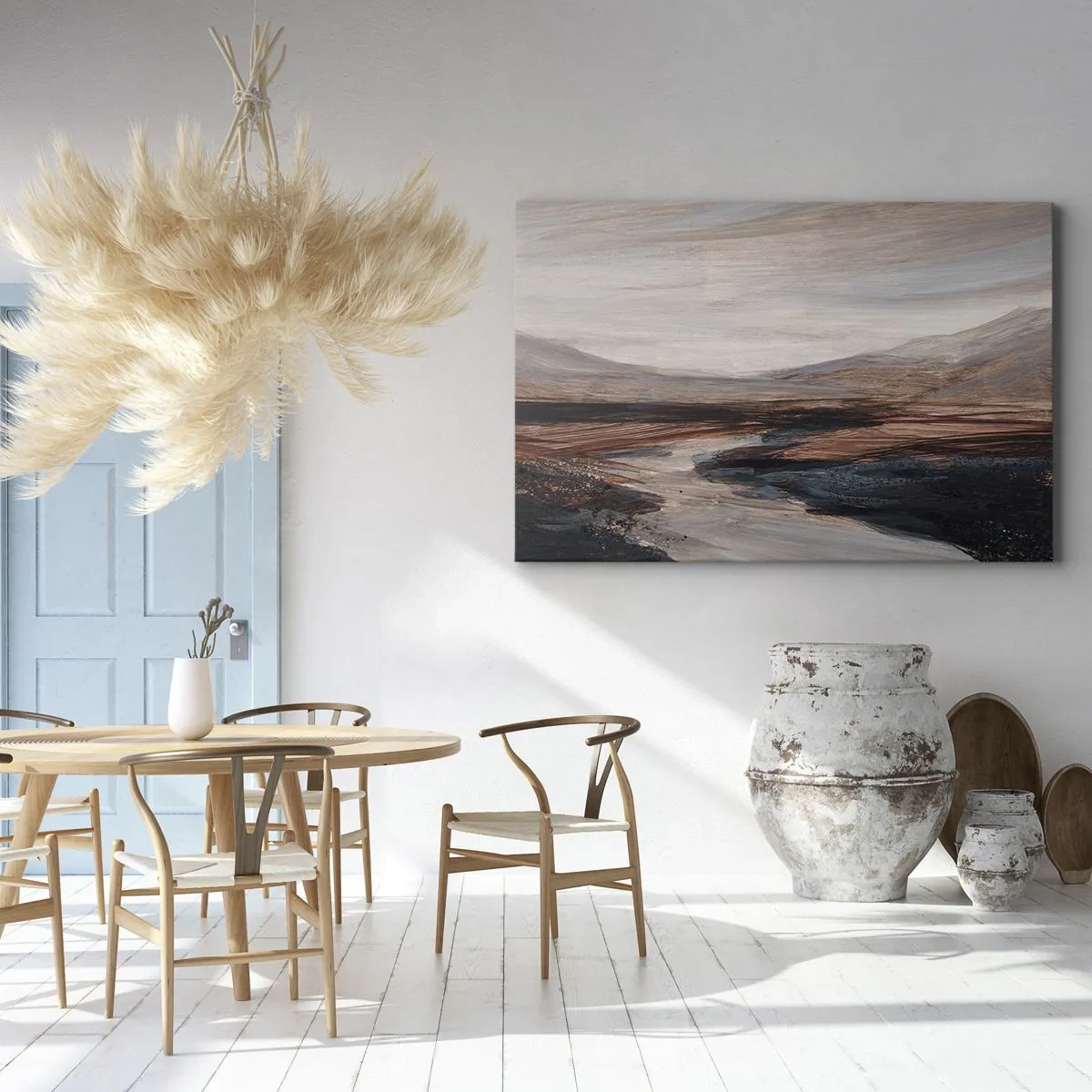 Obraz na plátně -  Klidné údolí - 120x80 cm