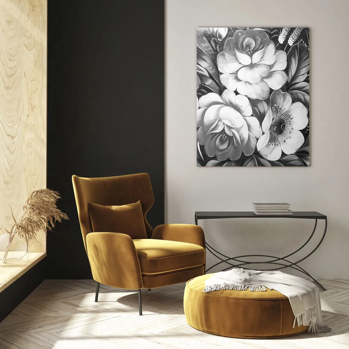 Obraz na skle - Krásné dokonce v šedi - 50x70 cm