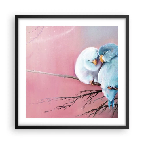 Plakát v černém rámu - Co k tomu dodat?… - 50x50 cm