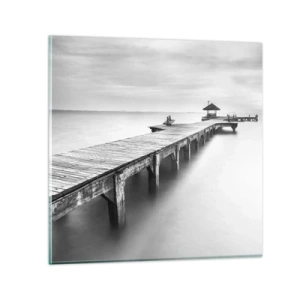 Obraz na skle - Daleko od nás - 60x60 cm