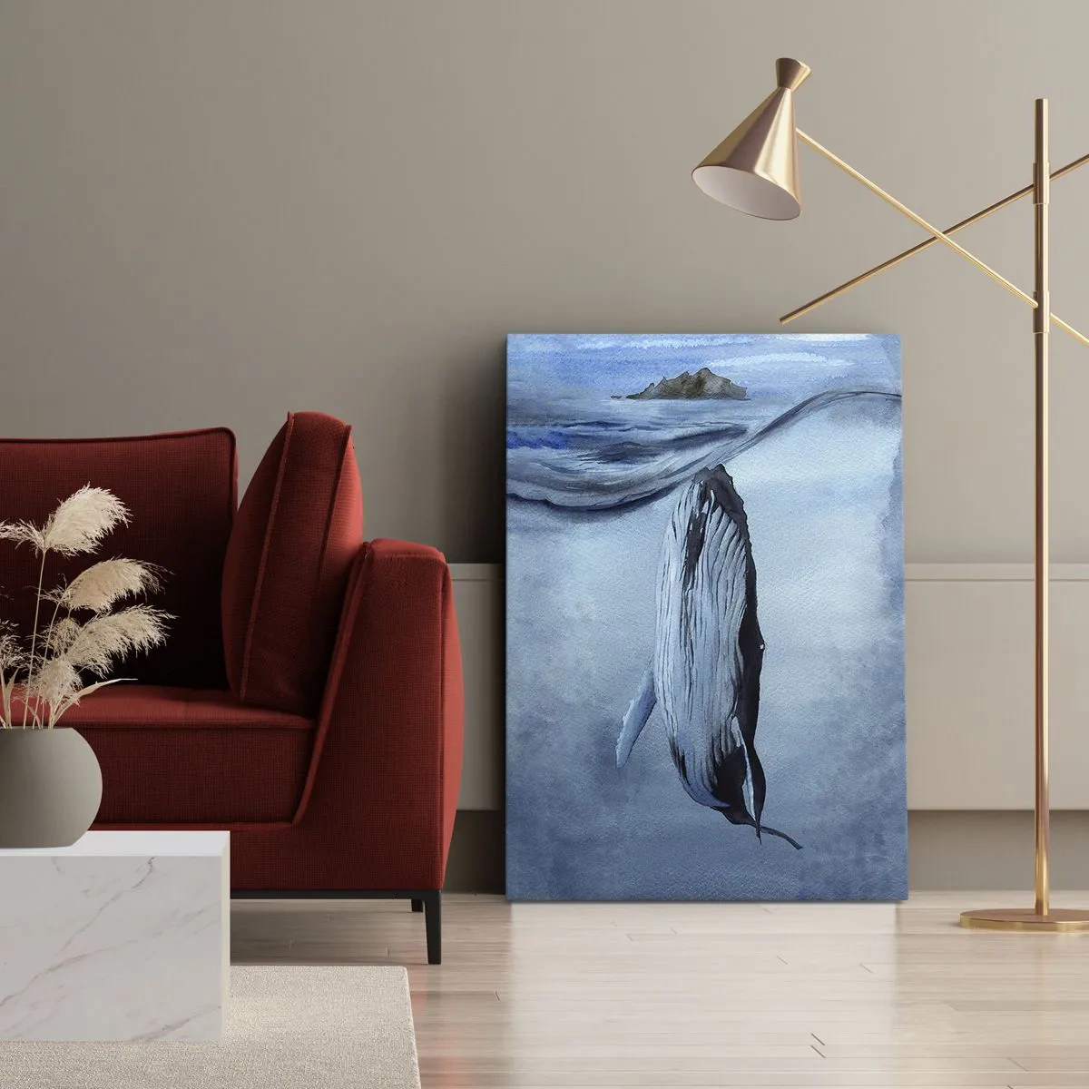 Obraz na plátně - Dva světy severu - 65x120 cm