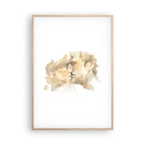 Plakát v rámu světlý dub - Nalezena polovina? - 70x100 cm