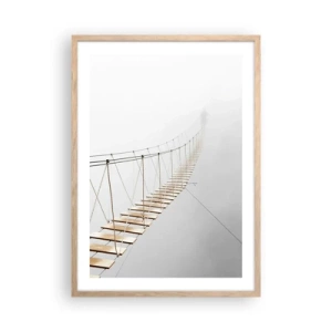 Plakát v rámu světlý dub - Kam vás zavede? - 50x70 cm