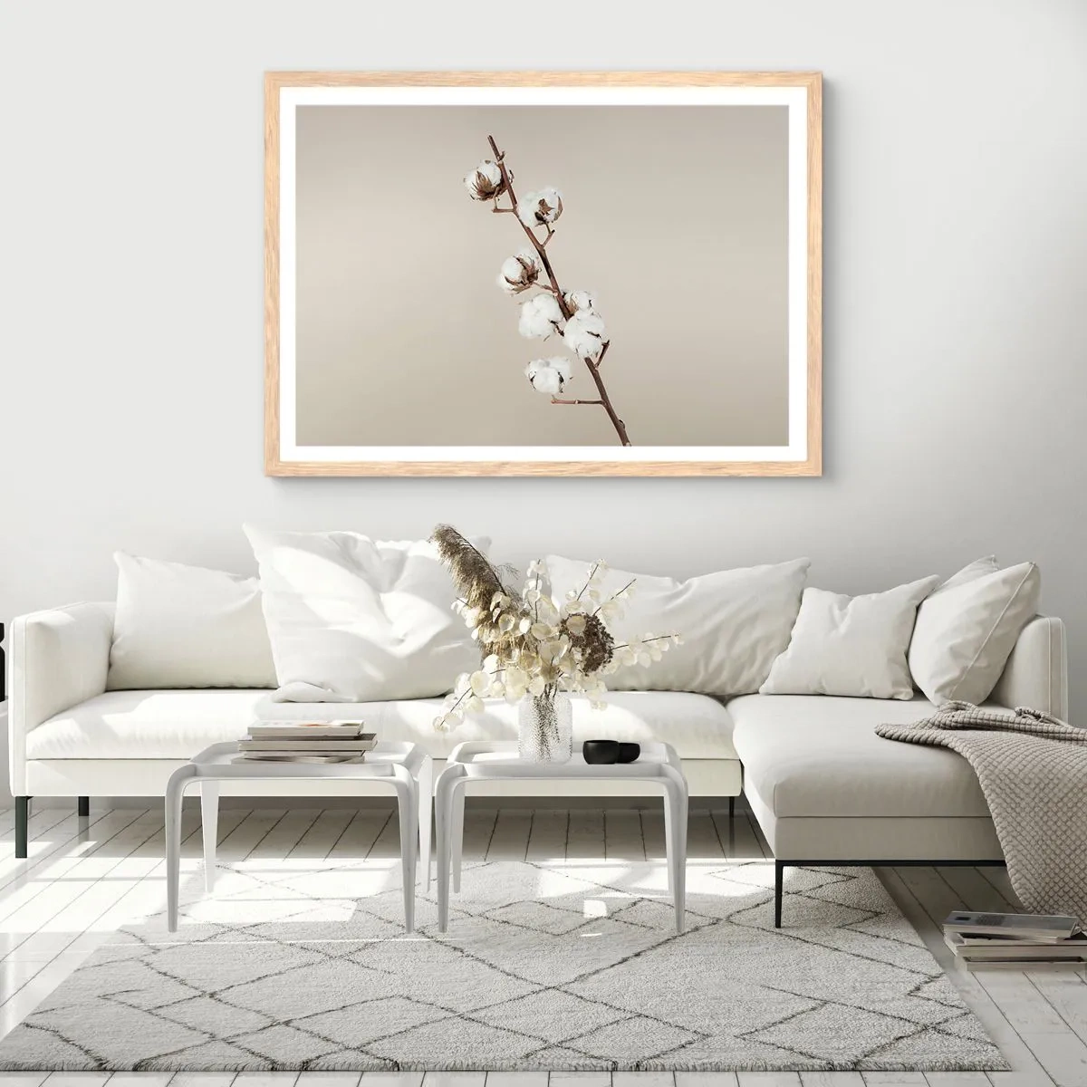 Plakát v rámu světlý dub - U zdroje měkkosti - 40x30 cm
