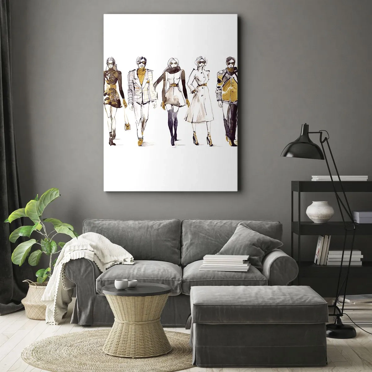Obraz na plátně - Nevynucená elegance, volná elegance - 65x120 cm