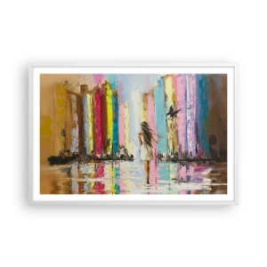 Plakát v bílém rámu - Pojď se mnou - 91x61 cm