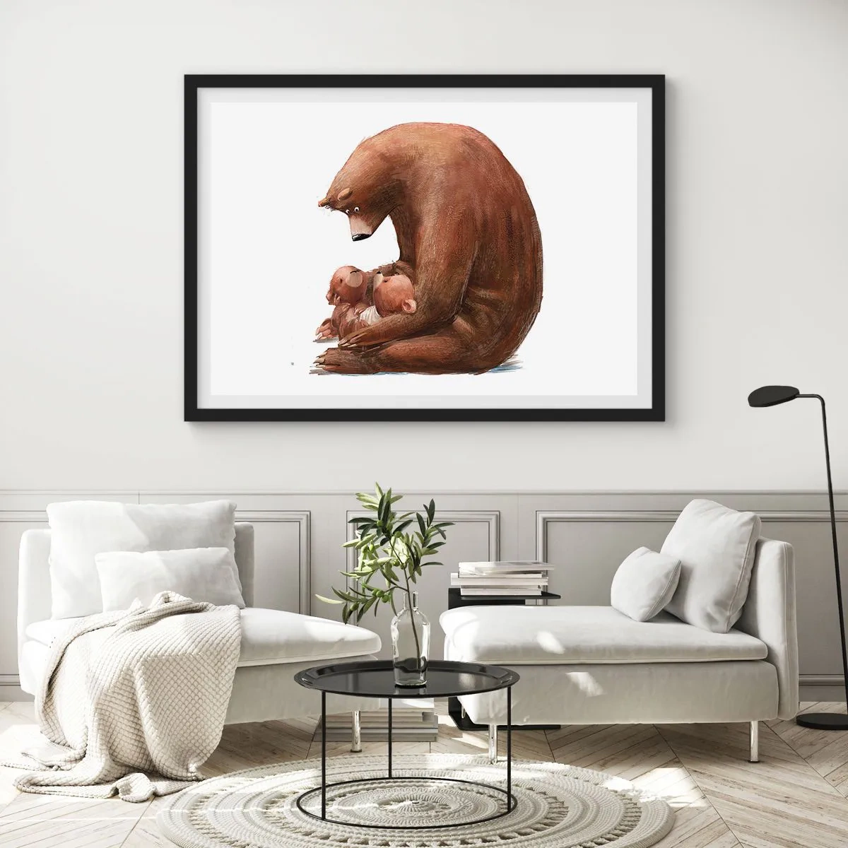 Plakát v černém rámu - Sladké sny, děti - 91x61 cm