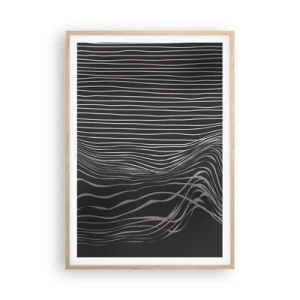 Plakát v rámu světlý dub - Rytmus a přízvuk - 70x100 cm