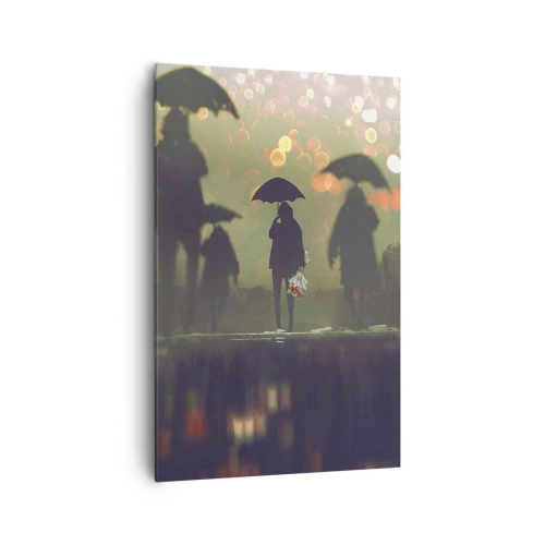 Obraz na plátně - Z perspektivy kapky deště - 80x120 cm