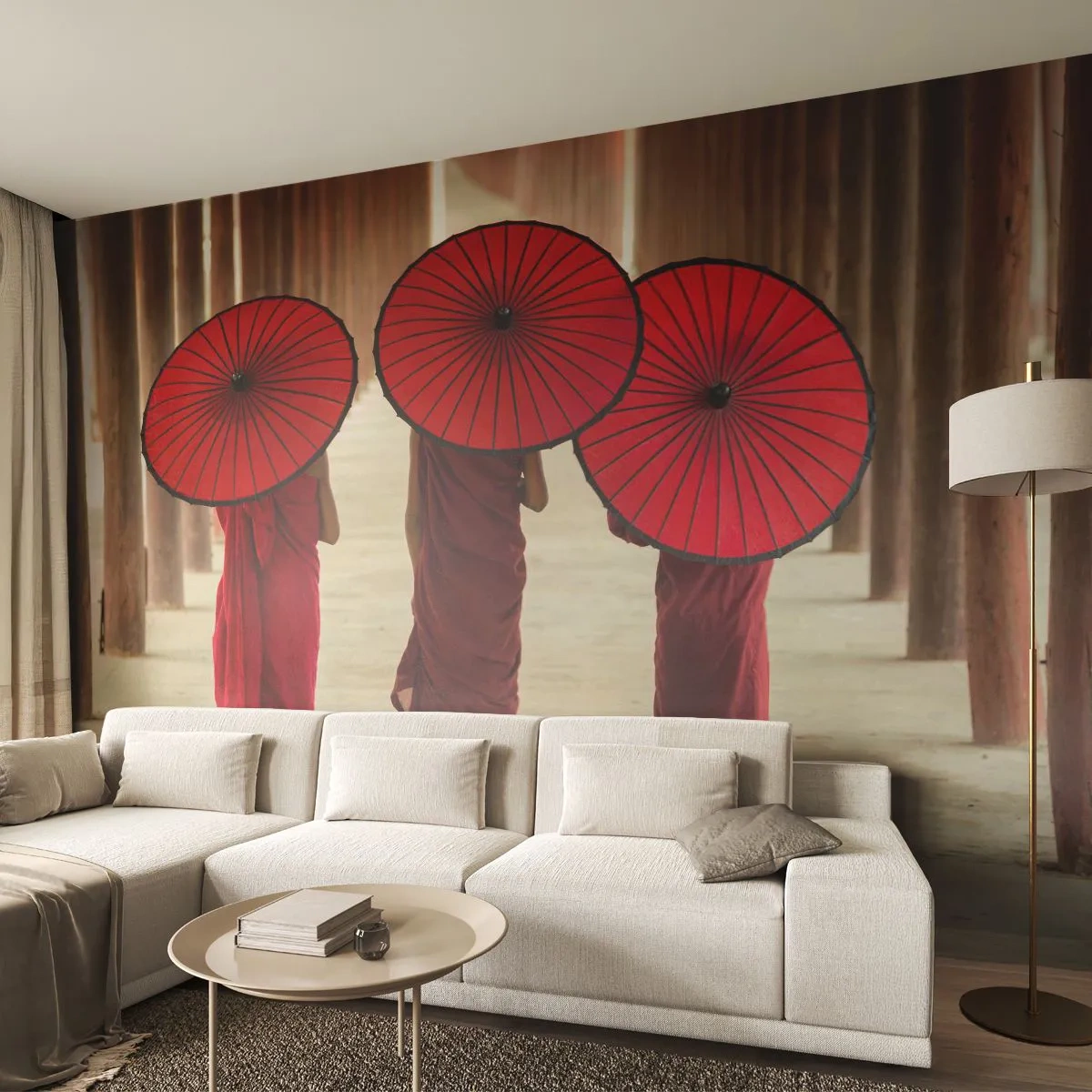 Fototapeta Premium Sand - Na cestě do Čisté říše - Asie, Barma, Ženy - 100x70 cm