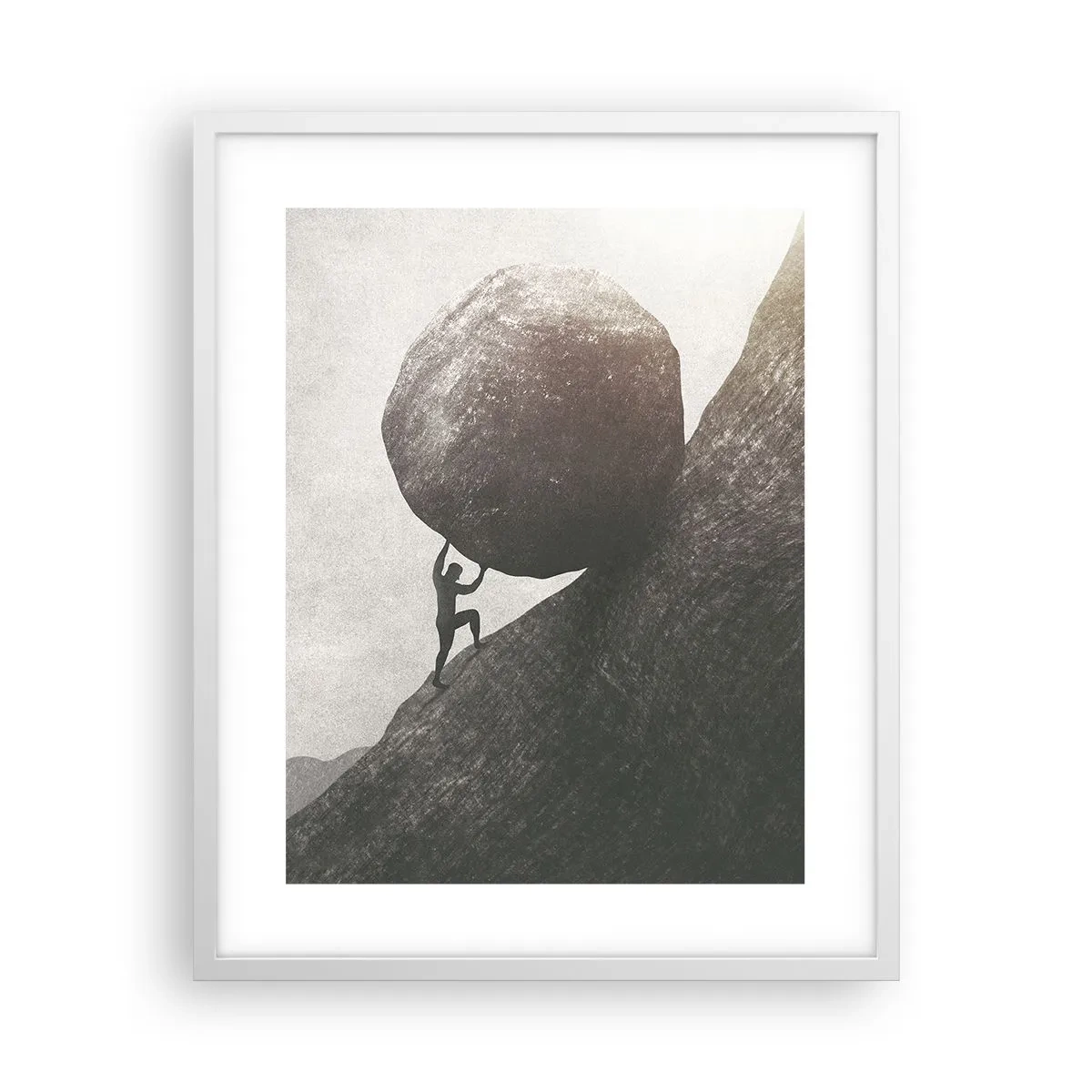 Plakát v bílém rámu - Věřím, proti vší naději - 40x50 cm