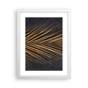 Plakát v bílém rámu - Zlato tropů - 30x40 cm