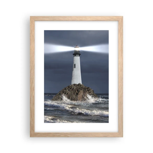 Plakát v rámu světlý dub - Zde…zde…tady! - 30x40 cm