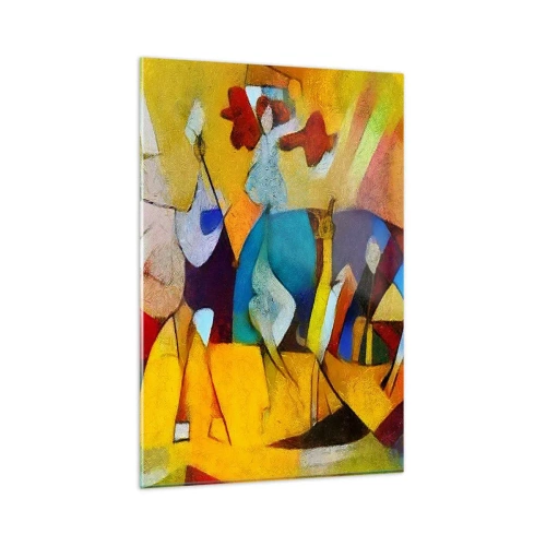 Obraz na skle - Slunce - život - radost - 80x120 cm