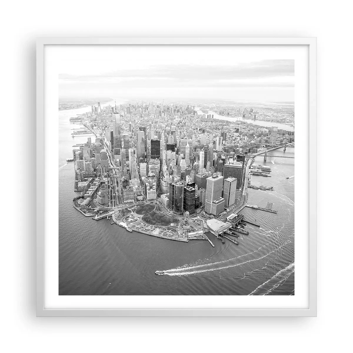 Plakát v bílém rámu - Jak nemilovat? - 60x60 cm