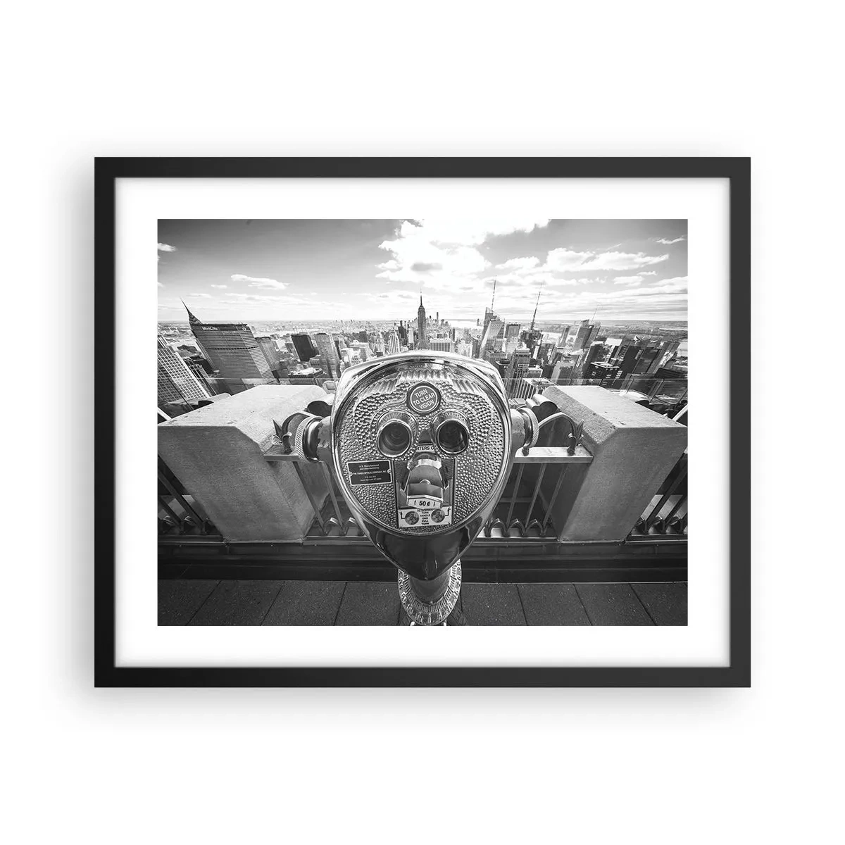 Plakát v černém rámu - Město nad městy - 50x40 cm