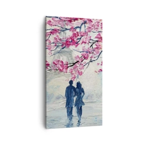 Obraz na plátně - Romantická procházka - 45x80 cm