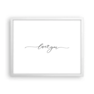 Plakát v bílém rámu - Černé na bílém - 50x40 cm