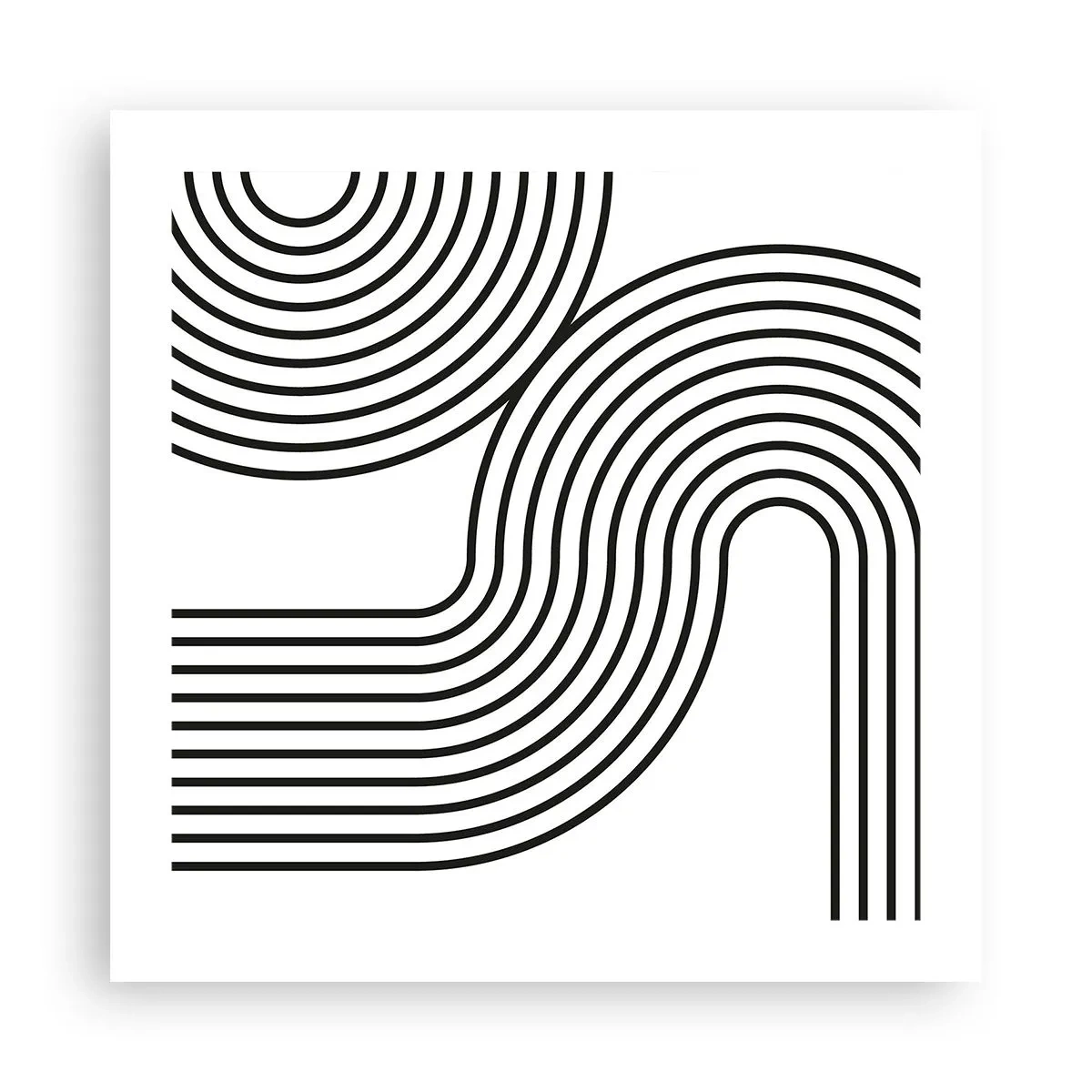 Plakát - V zatáčce - 50x50 cm