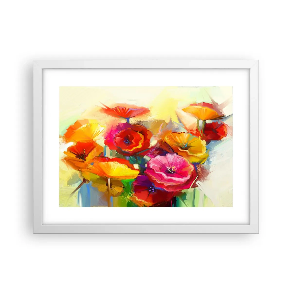 Plakát v bílém rámu - Nejenom červené - 40x30 cm