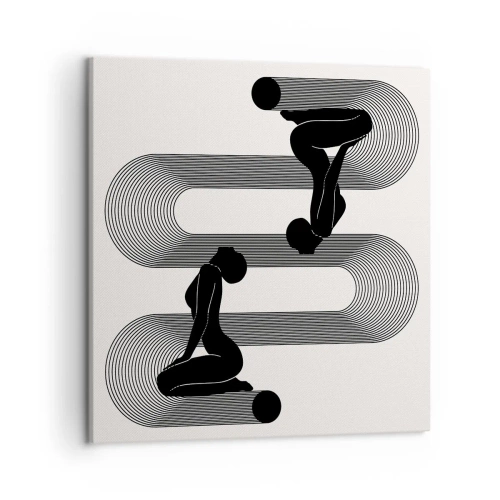 Obraz na plátně - Smyslná symetrie - 50x50 cm