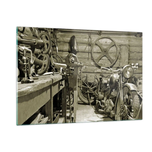 Obraz na skle - V kůlně strýce Vládi - 120x80 cm