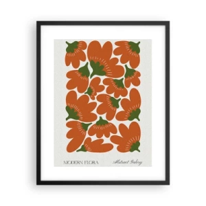 Plakát v černém rámu - Ze života květin - 40x50 cm