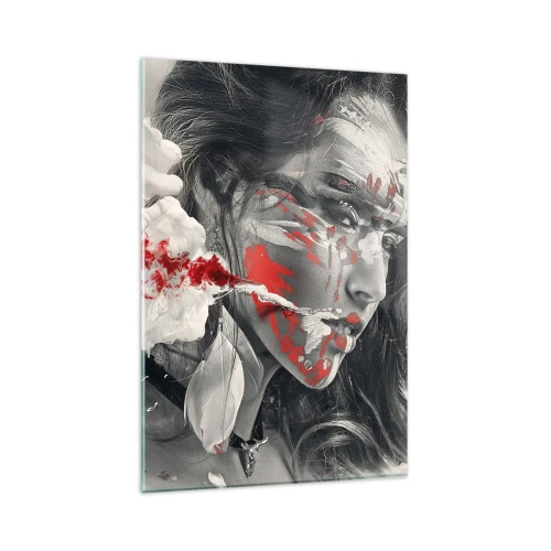 Obraz na skle - Ve spárech absurdity - 80x120 cm