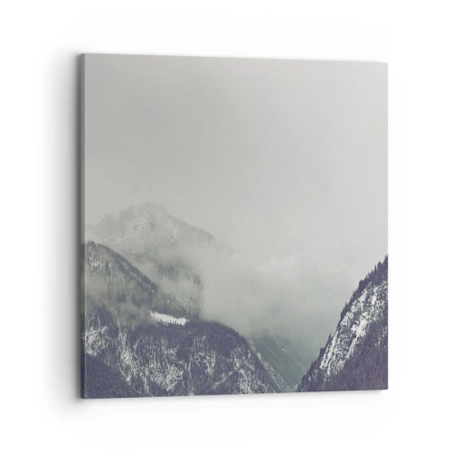 Obraz na plátně - Mlžné údolí - 70x70 cm