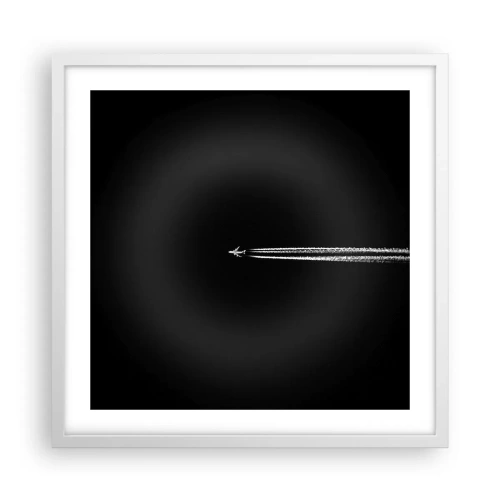 Plakát v bílém rámu - Do jiné dimenze - 50x50 cm