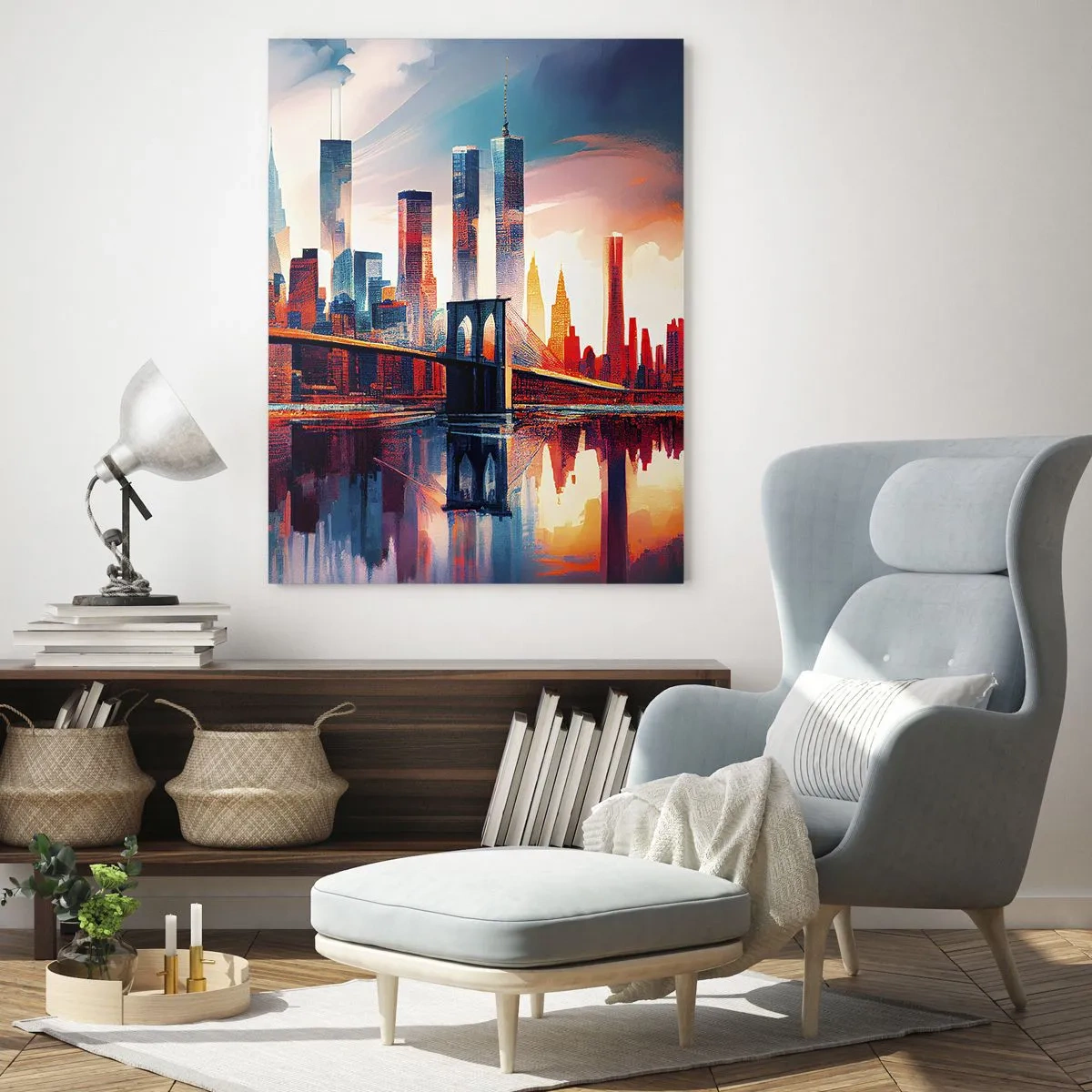 Obraz na skle - Famózní New York - 70x100 cm