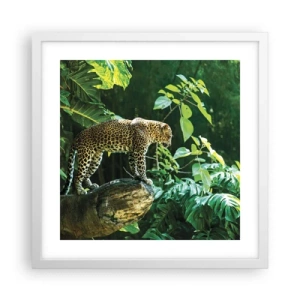 Plakát v bílém rámu - Na lov? - 40x40 cm