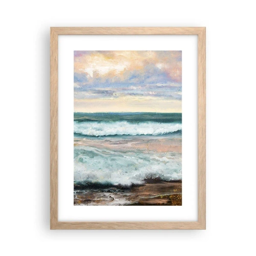 Plakát v rámu světlý dub - Tady uhladíš duši - 30x40 cm