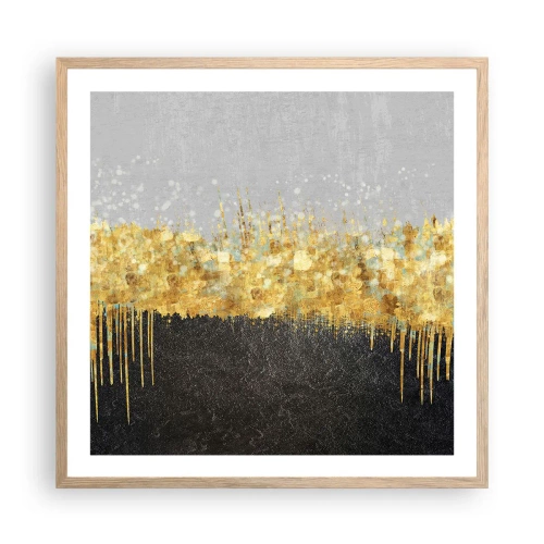 Plakát v rámu světlý dub - Dovnitř a vzhůru - 60x60 cm