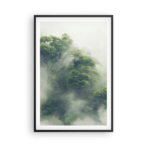 Plakát v černém rámu - Zahalené mlhou - 61x91 cm