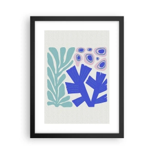 Plakát v černém rámu - Podvodní zahrada - 30x40 cm