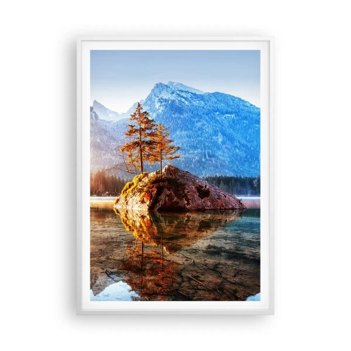 Plakát v bílém rámu - Příroda v novém světle - 70x100 cm