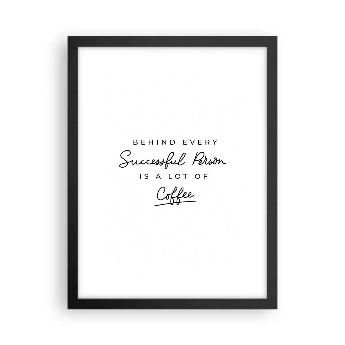 Plakát v černém rámu - Tajemství úspěchu - 30x40 cm