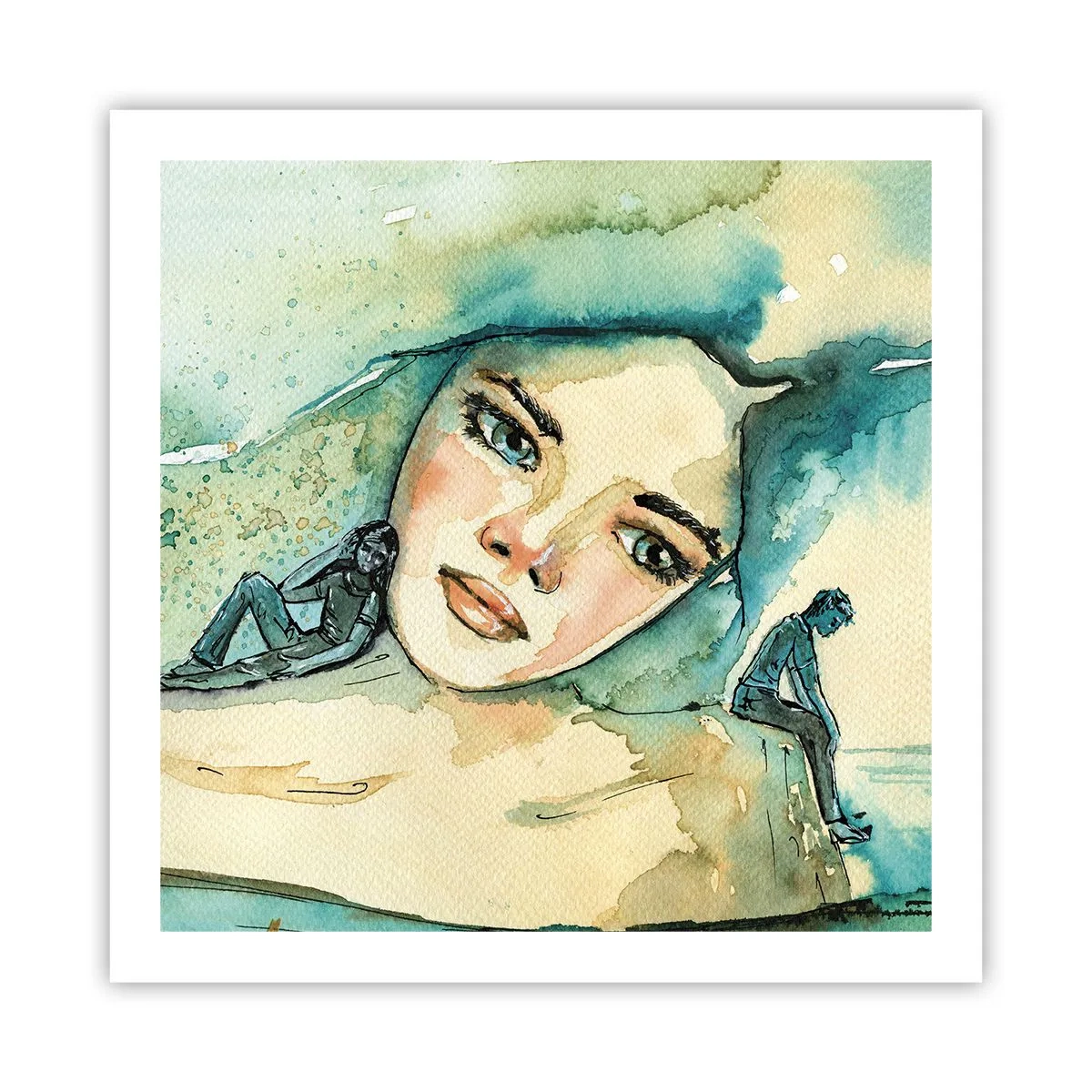 Plakát - Am I blue? - 60x60 cm