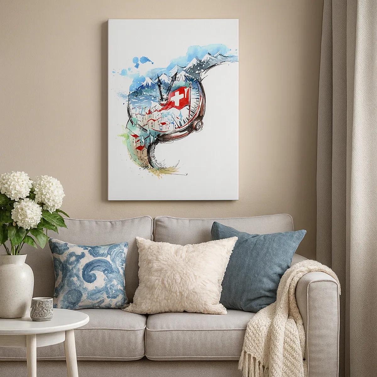 Obraz na plátně - Duch Švýcarska - 50x70 cm