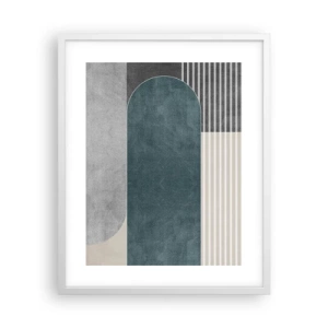 Plakát v bílém rámu - Kompozice na úrovni - 40x50 cm