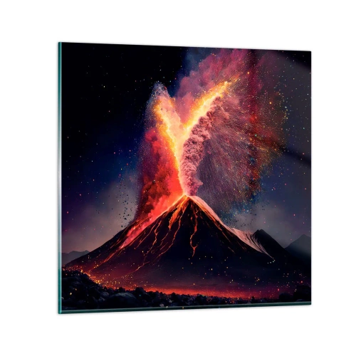 Obraz na skle - Krása a hrůza - 70x70 cm